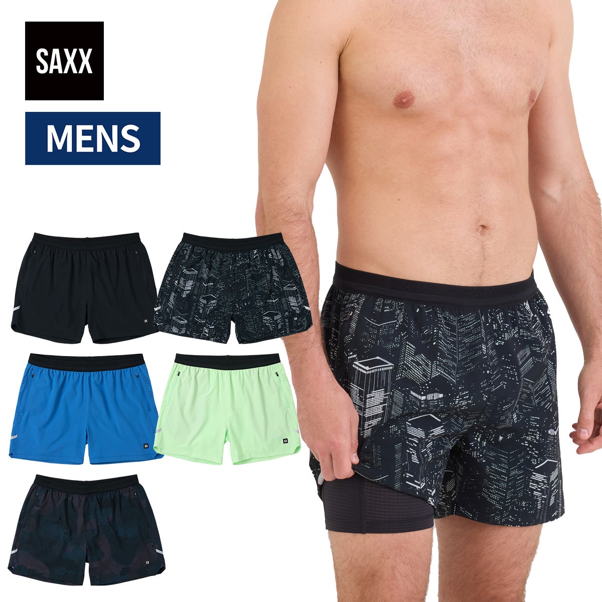 サックス SXRU28 PILOT 2N1 SHORTS BSH サイズ M SAXX Multi-Sport 2N1
