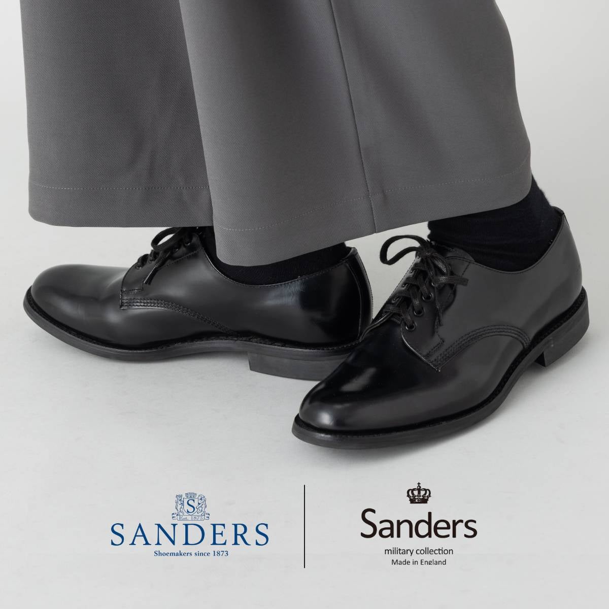 サンダース SANDERS 2246B MILITARY OFFICER SHOE ミリタリー