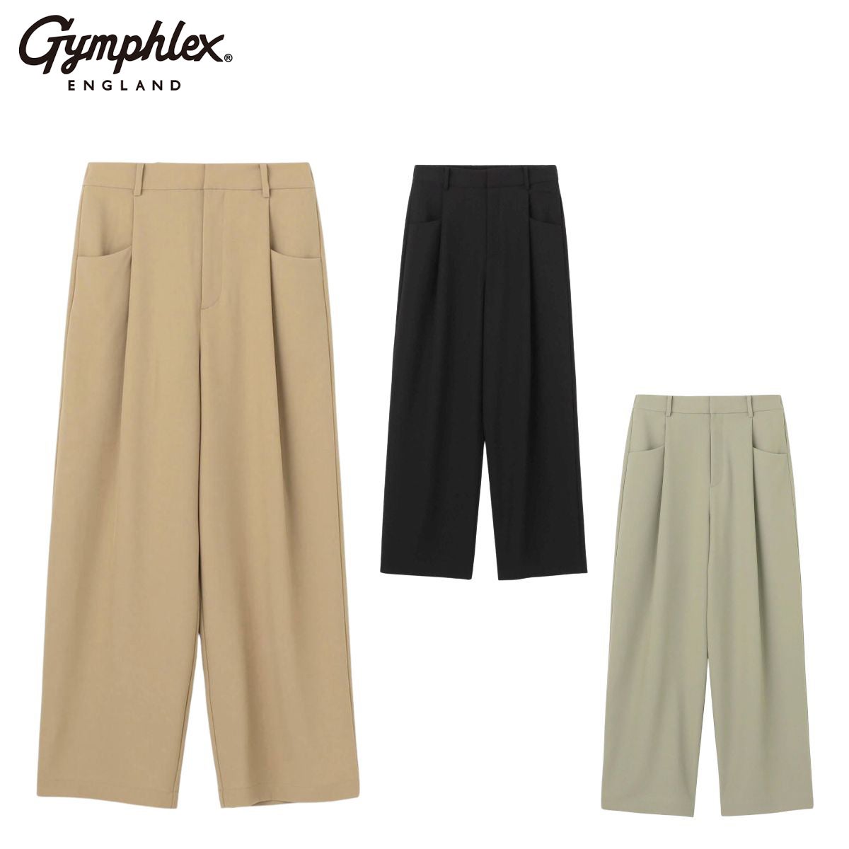 ジムフレックス　　レディース Gymphlex(ジムフレックス) タイプライター バンドカラーワンピース