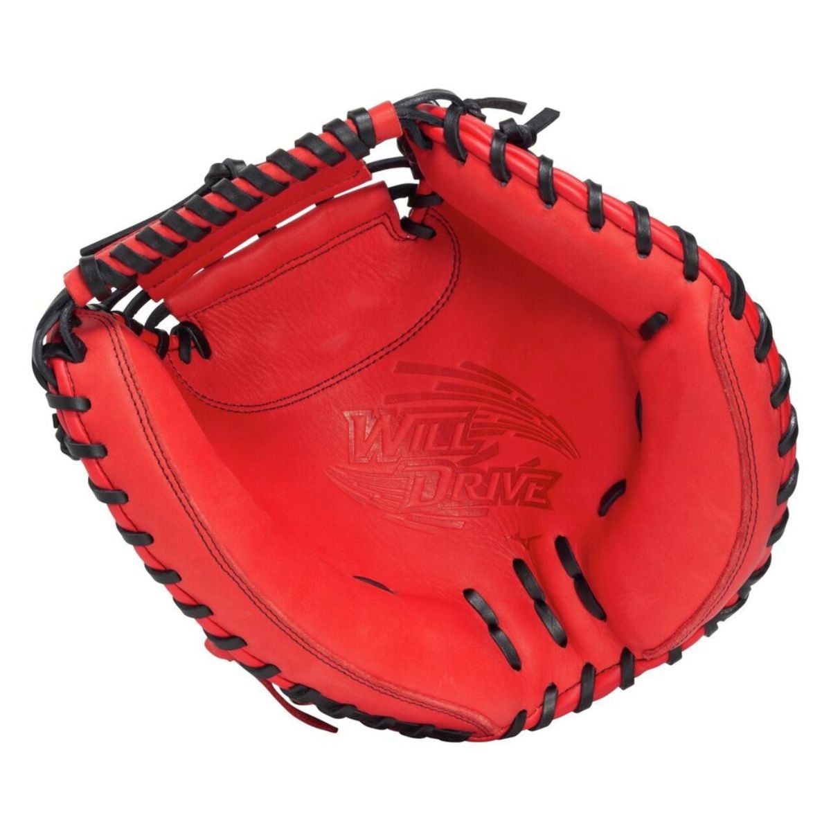 ミズノ　キャッチャーミット　ウィルドライブレッド　軟式　ほぼ新品 ミズノ MIZUNO ウィルドライブ レッド WILL DRIVE RED 軟式用グラブ