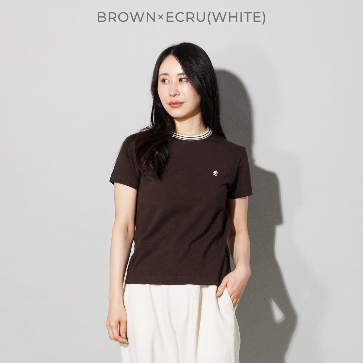 ジムフレックス クルーネックニットラインTシャツ GYMPHLEX | スポーツ