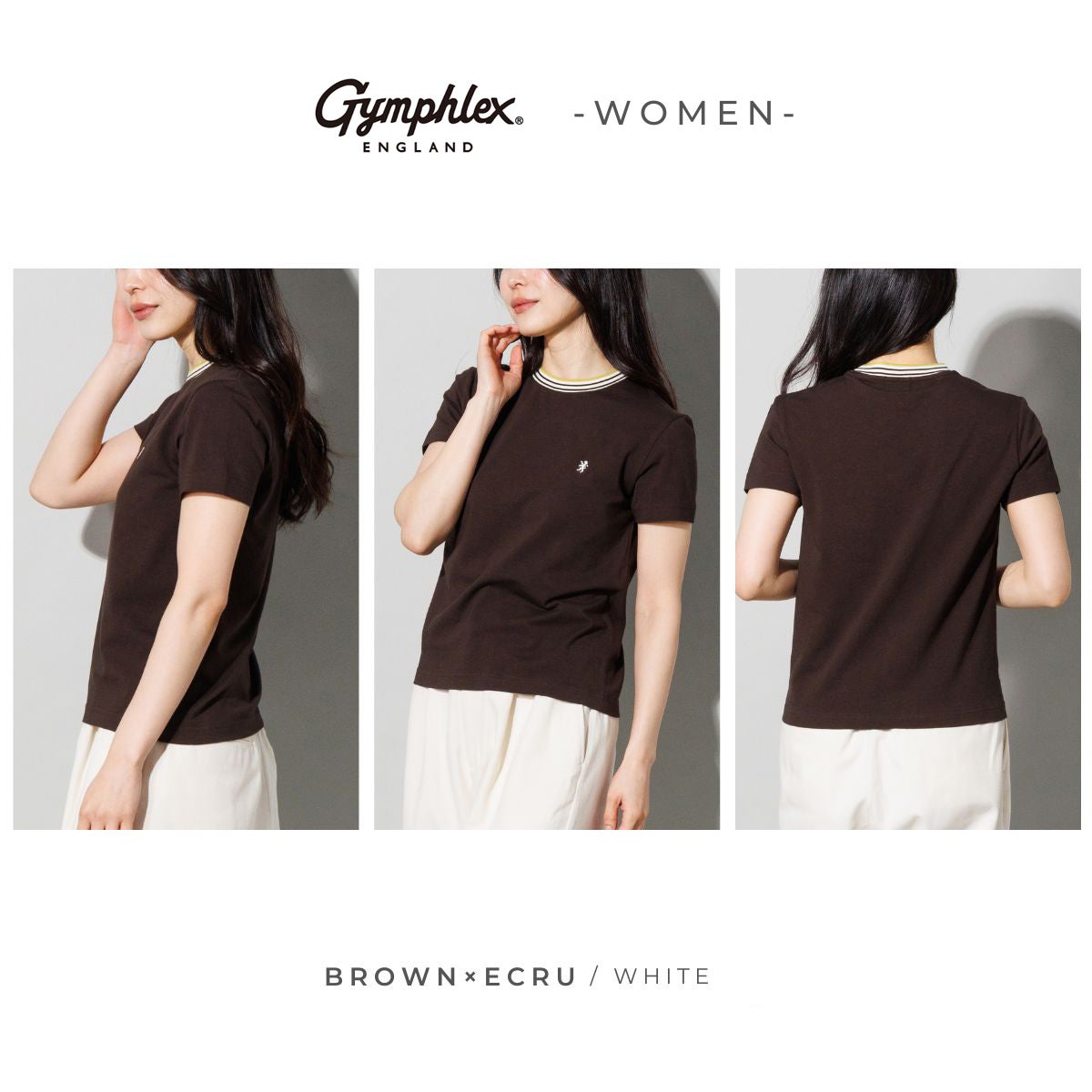 ジムフレックス クルーネックニットラインTシャツ GYMPHLEX | スポーツ