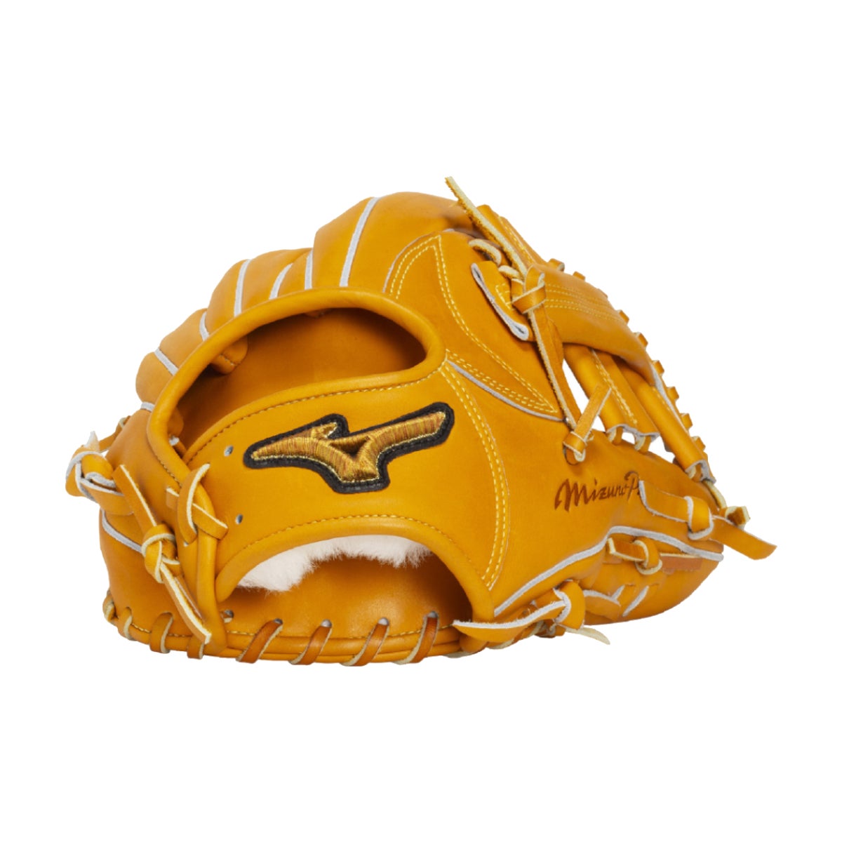 希少品！ MIZUNO PRO ミズノ プロ グローブ グラブ 野球 内野 黄色 ミズノ 専用グラブ袋付き 軟式用グラブ 内野手用 F型5mm大 サイズ10