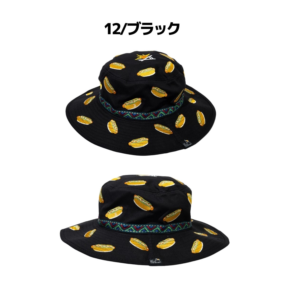 ゴースローキャラバン ライトキャンバス総刺繍キャンパーハット go