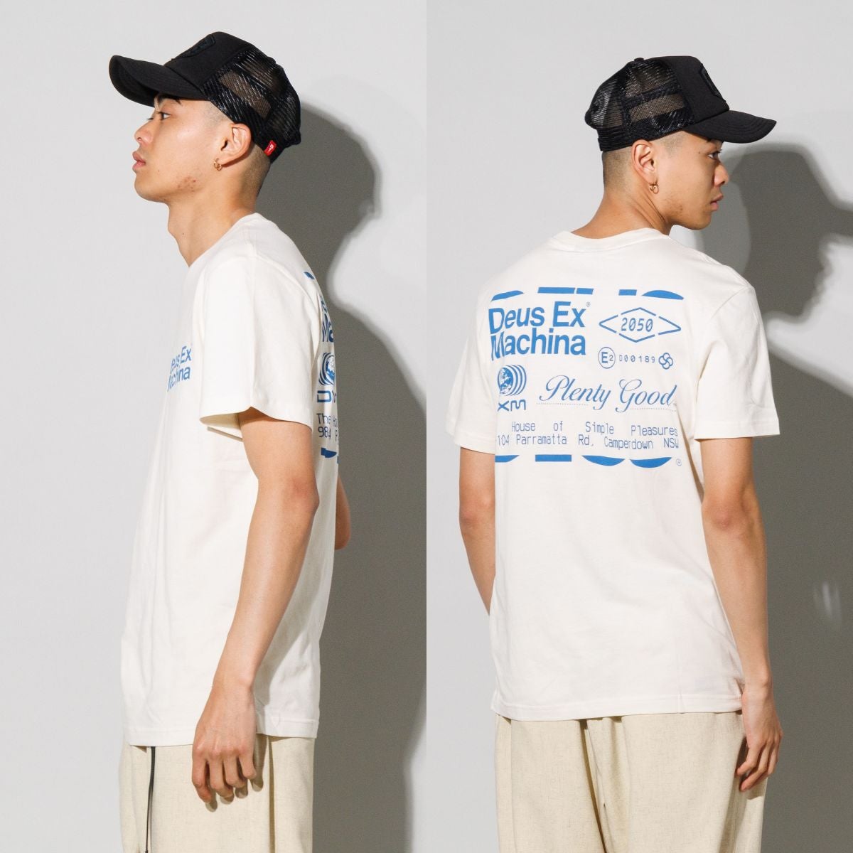 デウス カジュアル 半袖 Tシャツ バックロゴ ボックスフィット DEUS