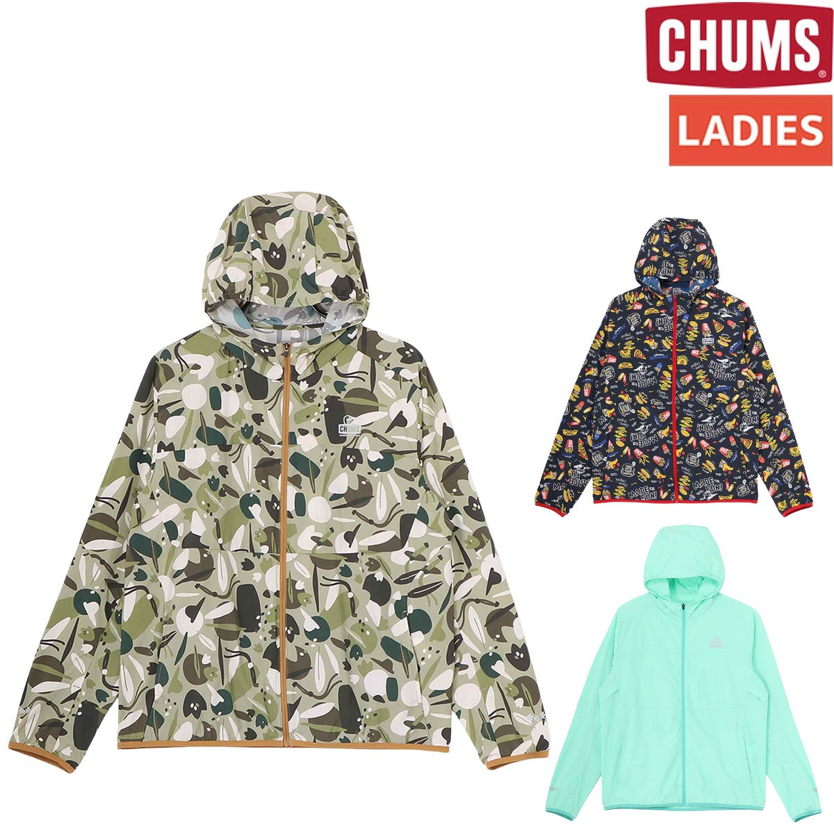 チャムス ランニングジャケット レディース CHUMS Running Jacket CH14