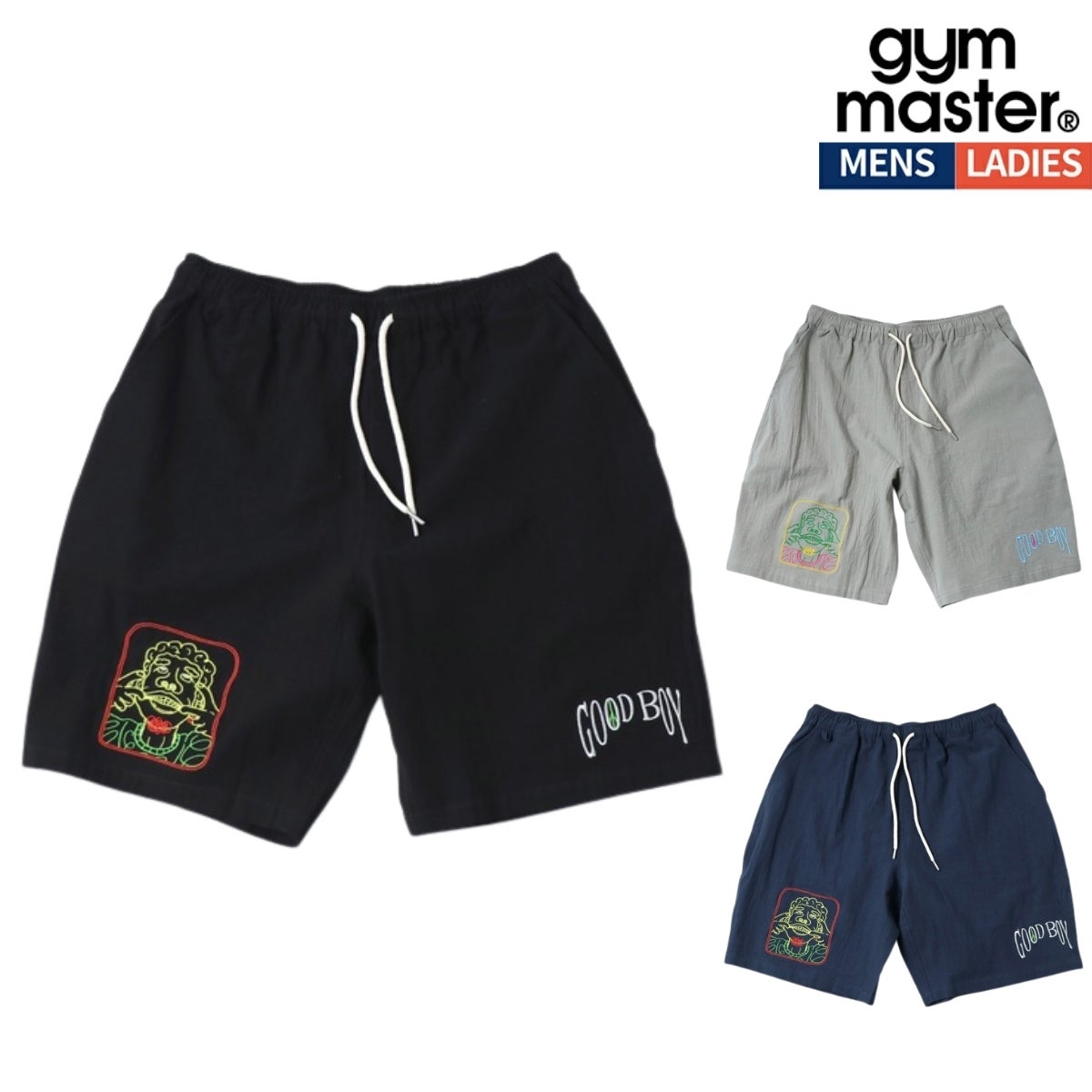 ジムマスター GOOD BOY 刺繍ショーツ gym master G721748 | スポーツ