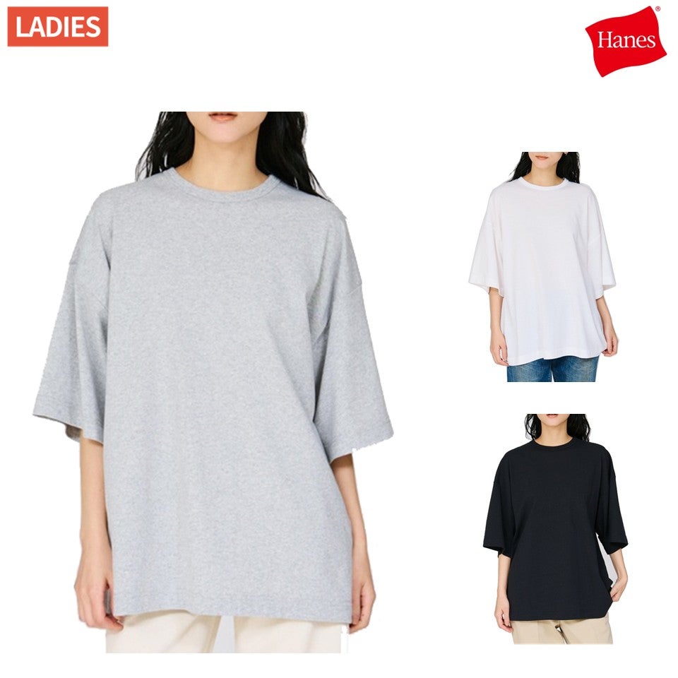ヘインズ ビッグTシャツ コラボT コットン100％ クルーネック