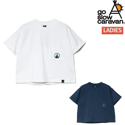 ゴースローキャラバン ミドルラウンドポケTEE USA/C go slow caravan 