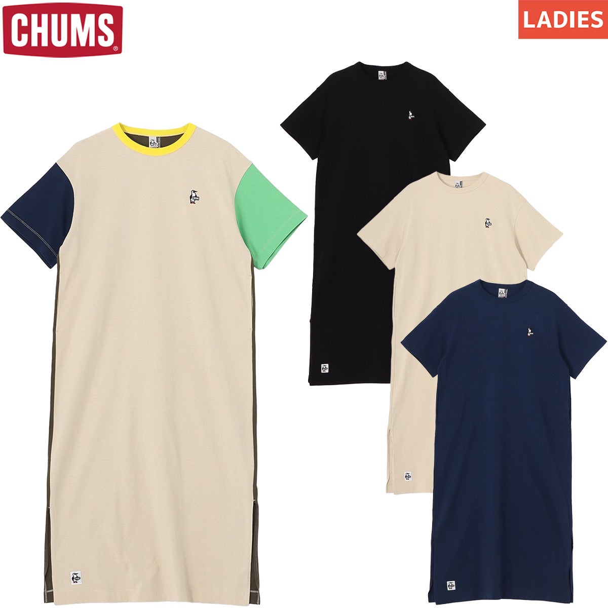 チャムス ブービーロゴワンピース CHUMS Booby Logo One-Piece