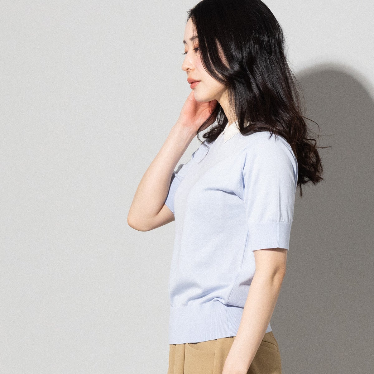 【超希少】ジョンスメドレー 半袖 ポロシャツ ニット M ブラック×ホワイト JOHN SMEDLEY（ジョンスメドレー） メンズ 半袖 ニットポロシャツ ISIS