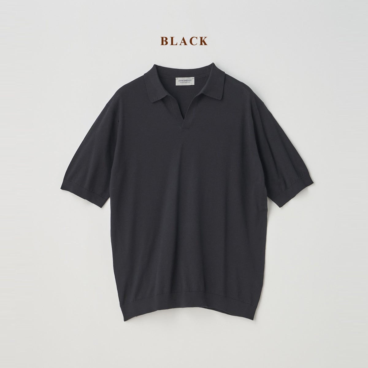 JOHN SMEDLEY ジョン スメドレー スキッパーネック 半袖 コットン JOHN SMEDLEY｜ジョンスメドレー日本公式