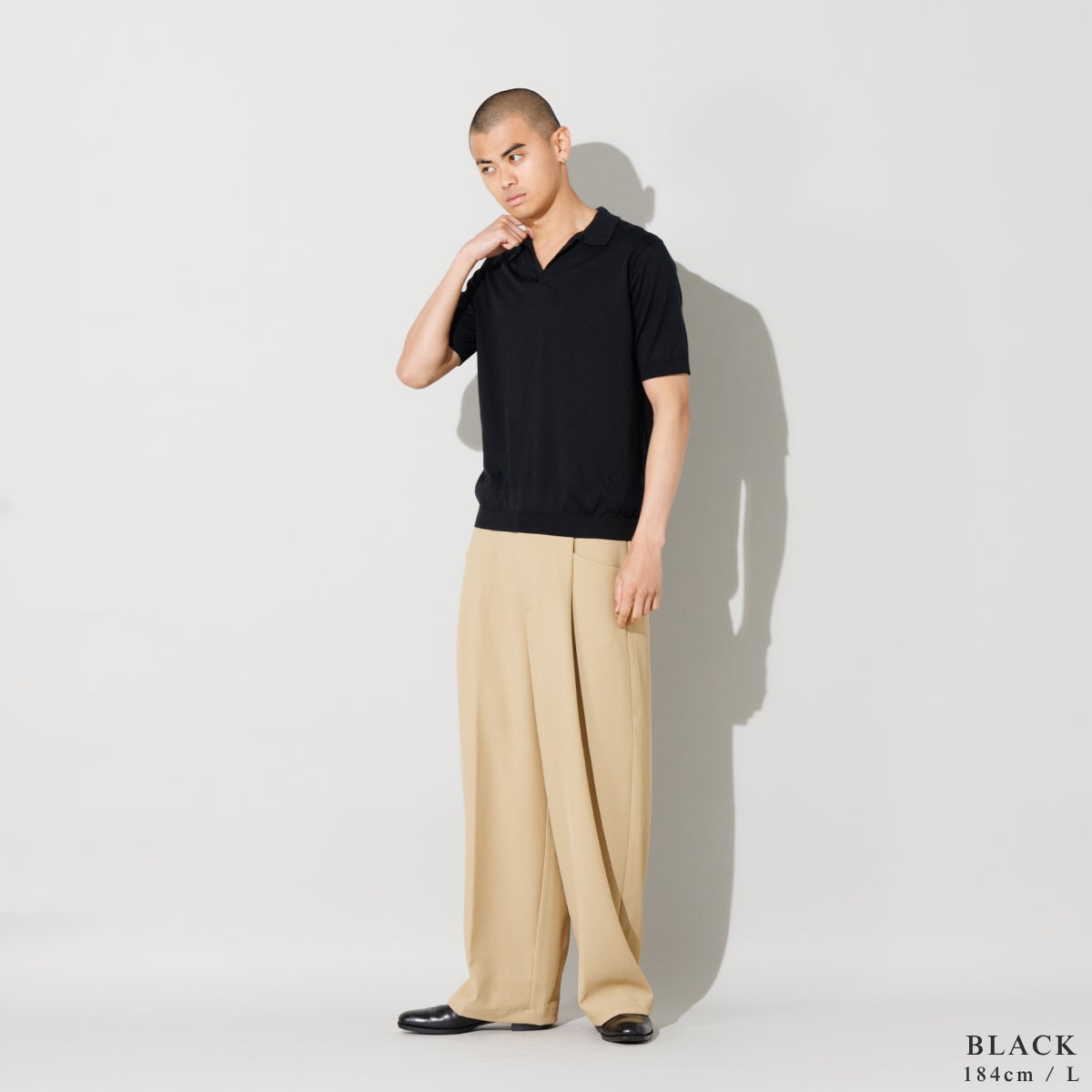 正規取扱い販売店】ジョンスメドレー スキッパーネック半袖コットン