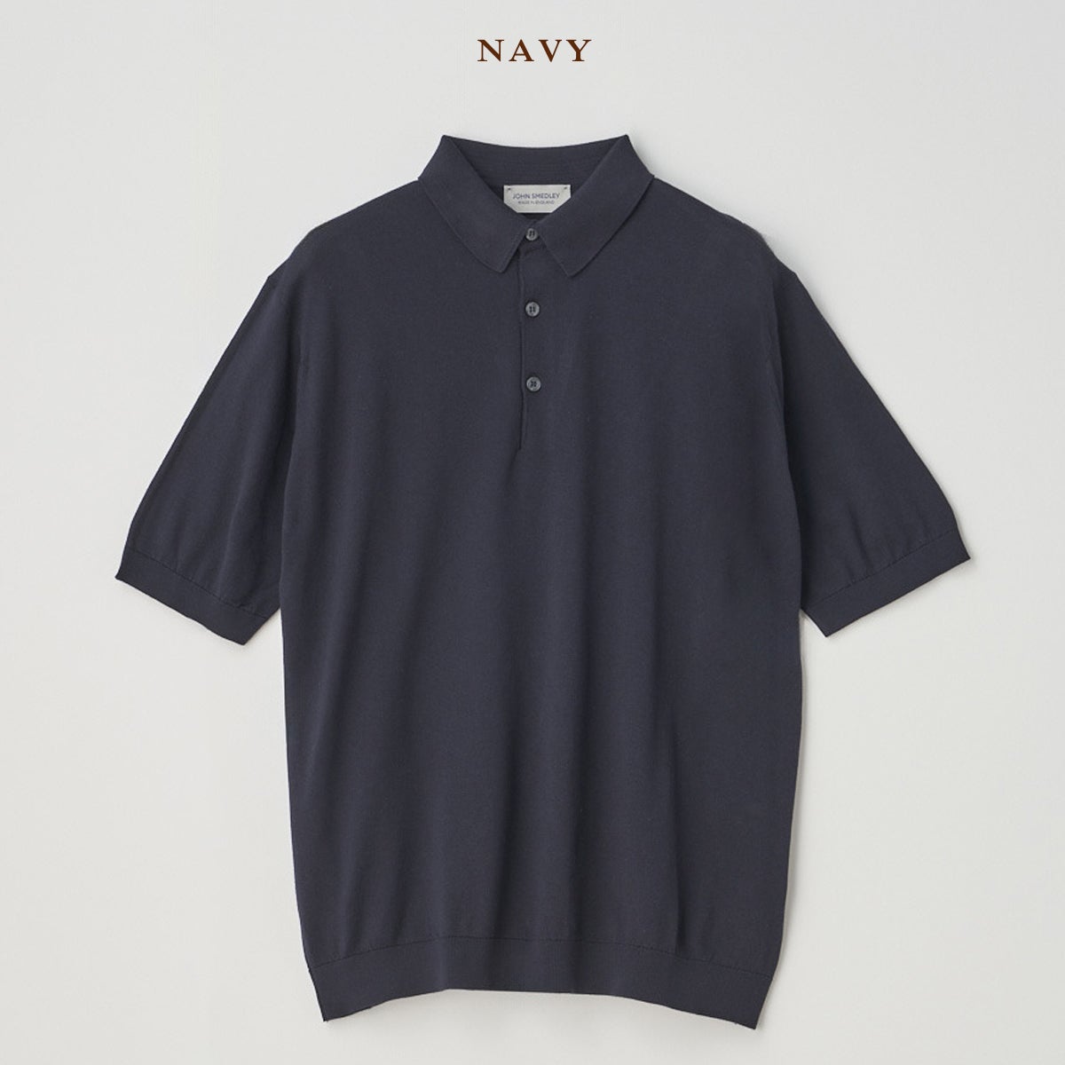 ジョンスメドレー 半袖コットンニットポロシャツ JOHN SMEDLEY REID