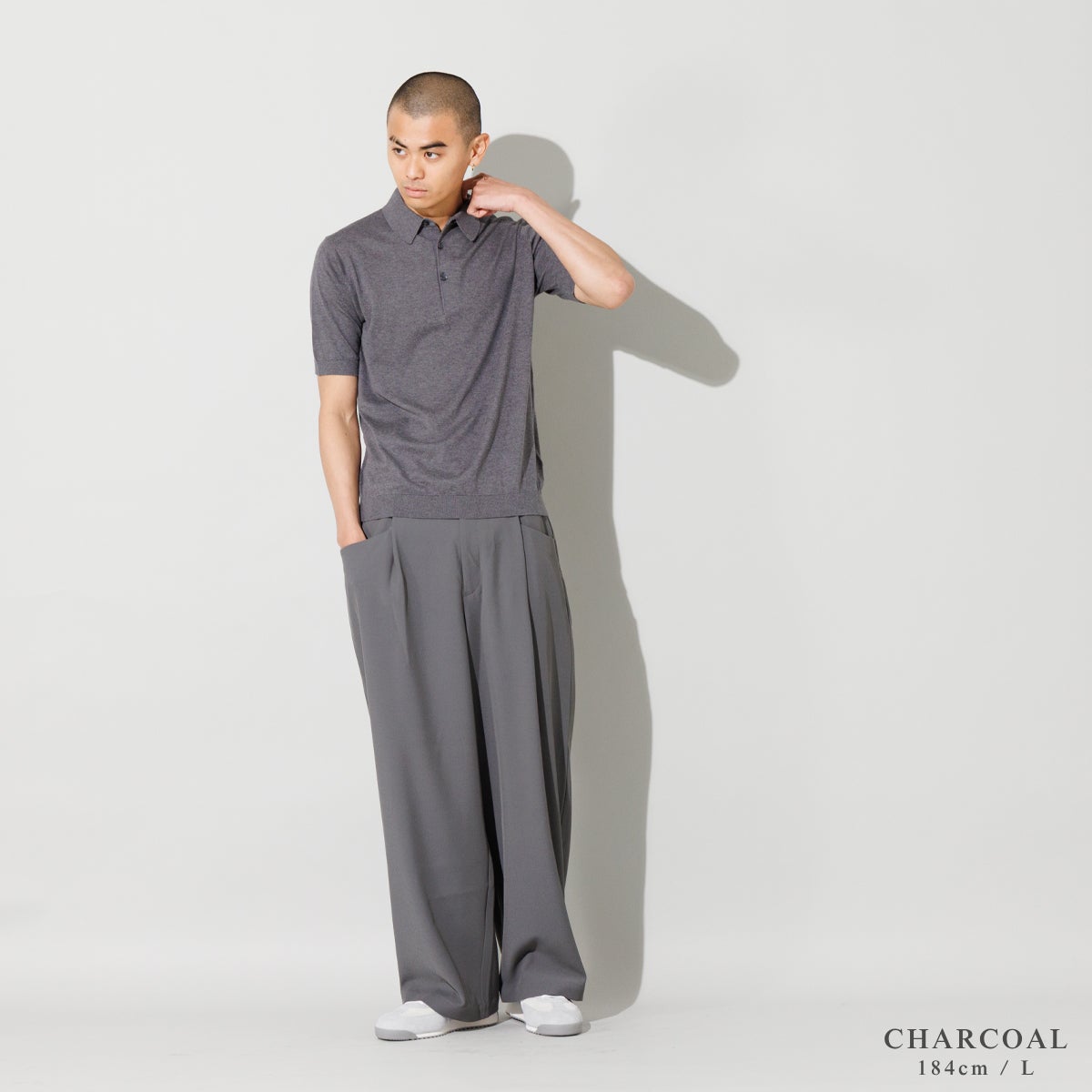 ジョンスメドレー 半袖コットンニットポロシャツ JOHN SMEDLEY REID