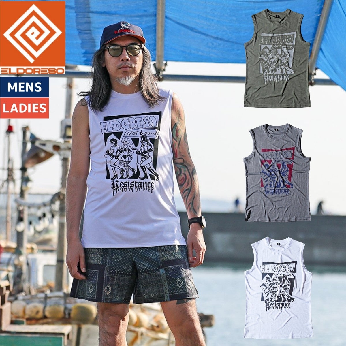 エルドレッソ ELDORESO My Beat Tank ランニングシャツ メンズ
