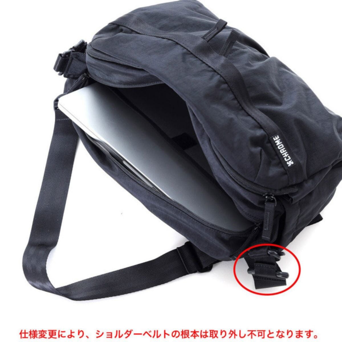 クローム パック ショルダー 12L MATTE_BLACK CHROME PAC SHOULDER