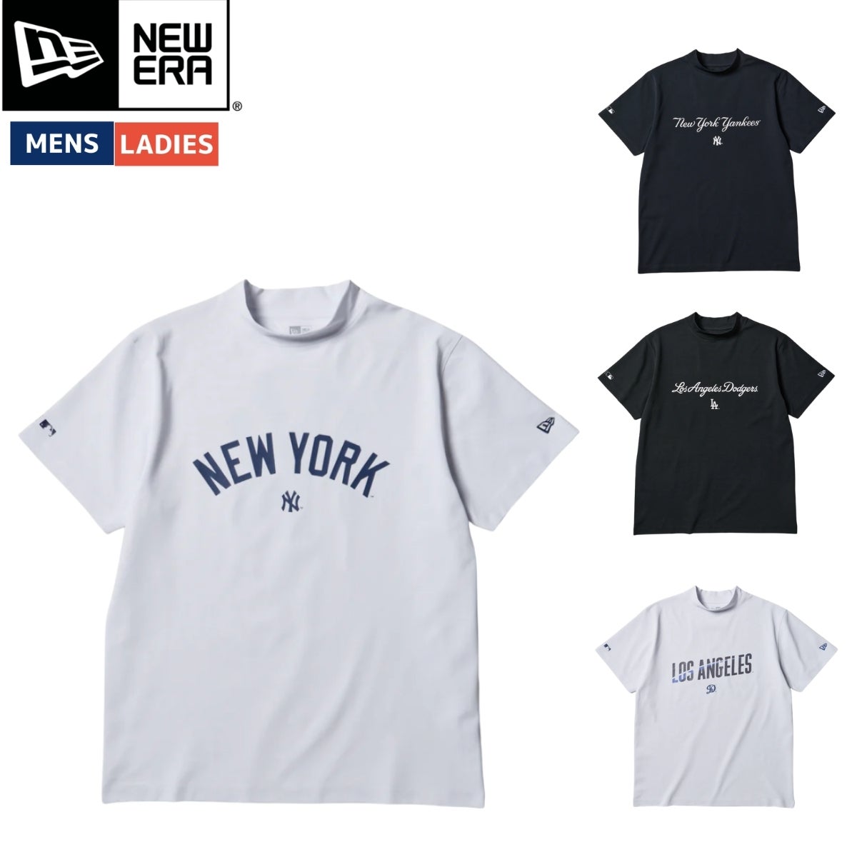 ニューエラ 半袖 ミッドネック Tシャツ ニューエラゴルフ MLB NEW ERA