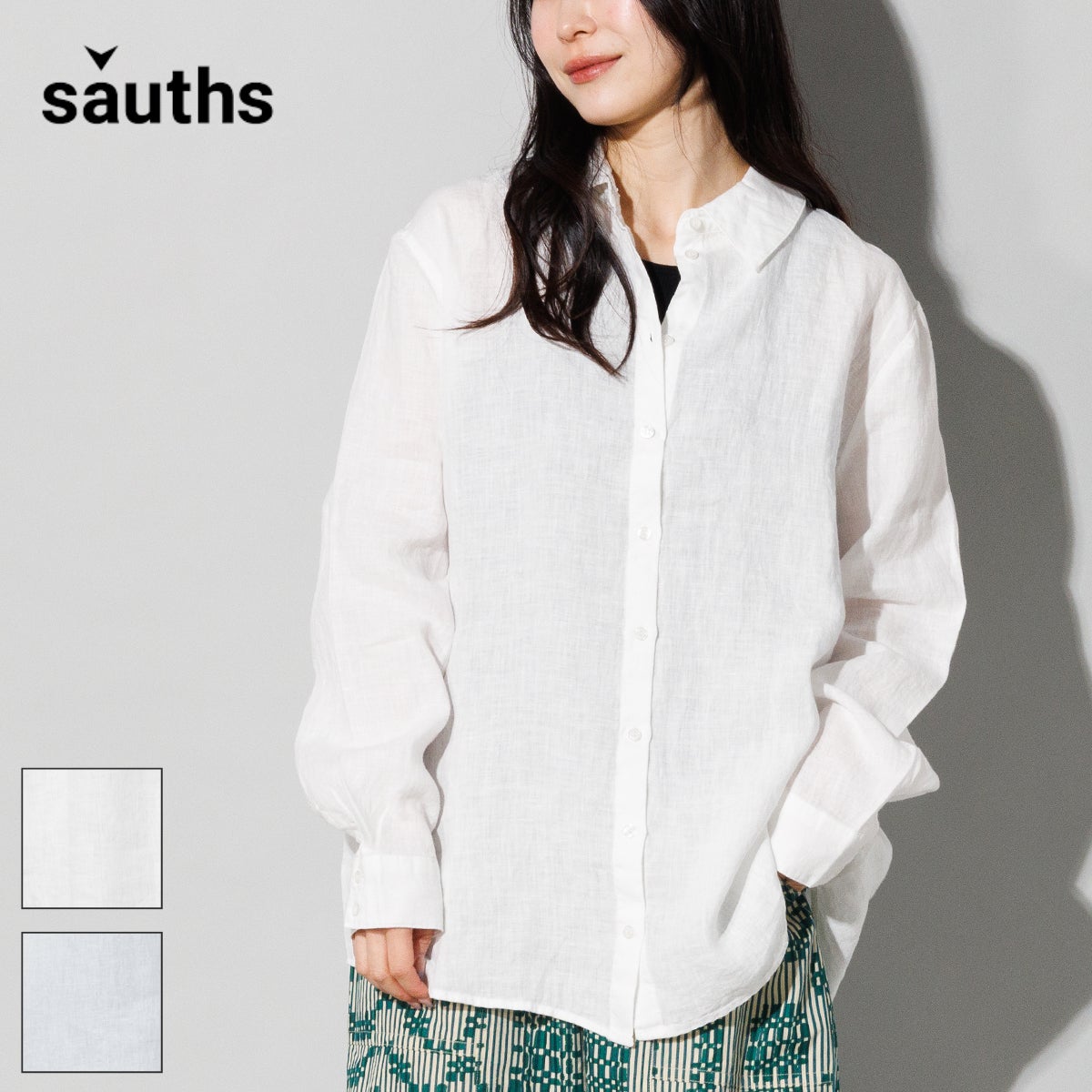 サウス リネンシャツ SAUTHS PETRA Linen Shirt | スポーツマリオ公式 