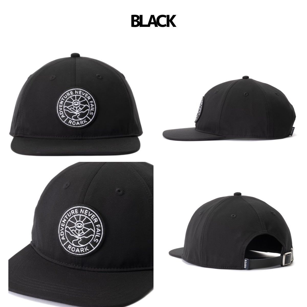 ルーク帽子　くろは ロアーク DIVISION RESISTANT TWILL 6PANEL CAP HIGH ROARK RHJ1206
