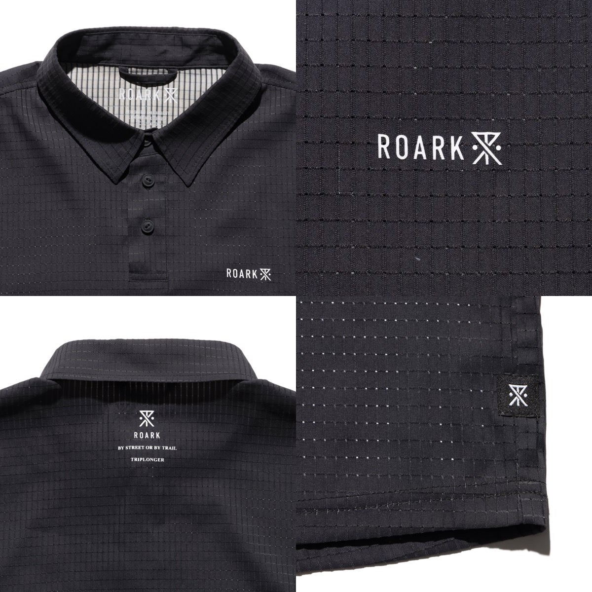 ロアーク BLESS UP POLO ROARK RWJ1226-BLK | スポーツマリオ公式通販