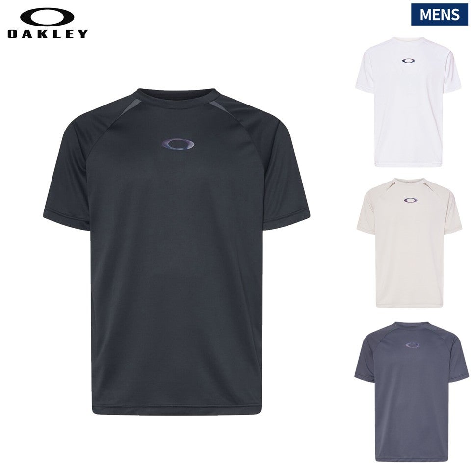 メンズ Oakley スポーツTシャツ ブラック/グレー 新品タグ付き