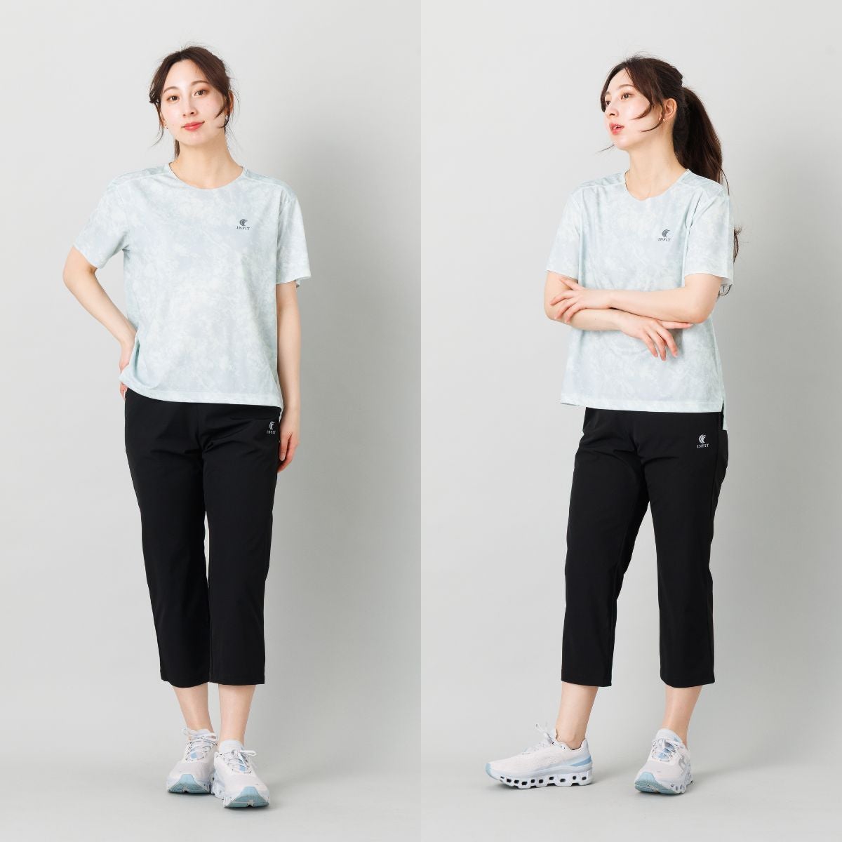 インフィット ナイロンストレッチクロップドパンツ INFIT | スポーツ