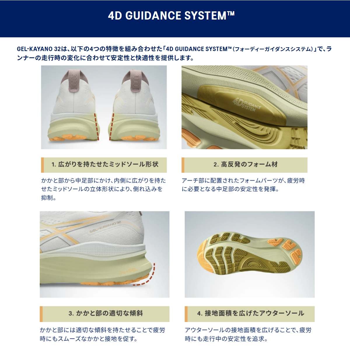 アシックス ゲルカヤノ32 エクストラワイド メンズ asics GEL-KAYANO
