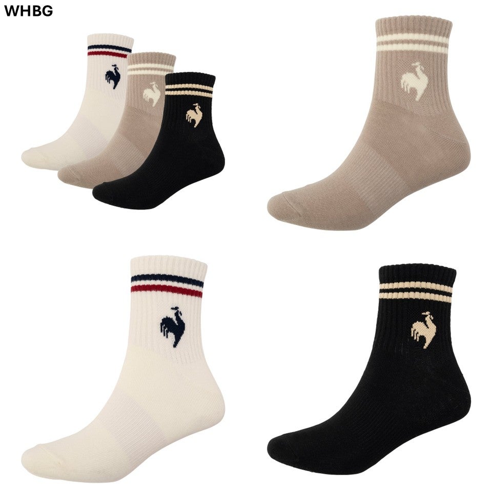 ルコック le coq sportif 3Pソックス(ショート丈) 靴下 ウォーキング